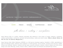 Tablet Screenshot of hpdpublicrelations.com